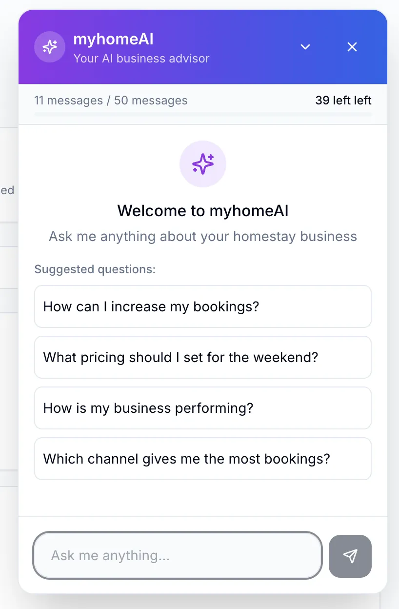 myhomeAI - Your AI Business Advisor